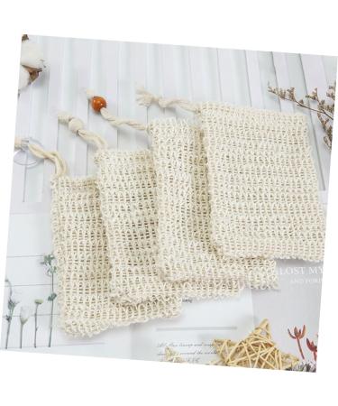 FRCOLOR 20 Pcs Sisal Soap Bags - Exfoliating Natural Soap Saver Pouches for Bathing | Eco-Friendly Soap Holder & Mesh Cleansing Net - Buy Online on SooperMarket.com