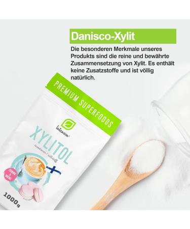 Intenson - Xylitol Sugar 1kg | Xylitol from Finland 1000g | Birch Sugar 100%. - Buy Online on SooperMarket.com