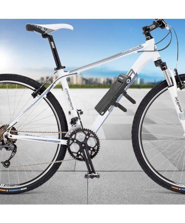 High-Security Folding Palace Bicycle Lock - Hardened Steel 6 Joints Includes 2 Keys & Key Ring - Perfect for Bikes & MTBs Black - Buy Online on SooperMarket.com