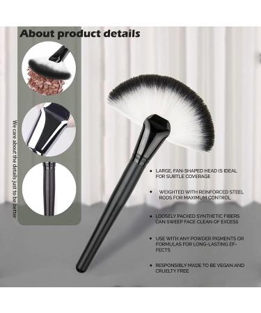 SKYPIA Professional Large Fan Makeup Brush - Blush, Bronzer, Highlighting Tool - Buy Online on SooperMarket.com