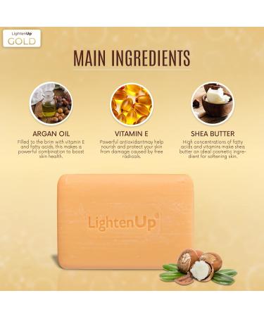 OMIC Lighten-Up Anti-Aging Cleansing Bar Soap 200g | Anti-Oxidant Formula with Shea Butter & Argan Oil - International Shipping Available - Buy Online on SooperMarket.com