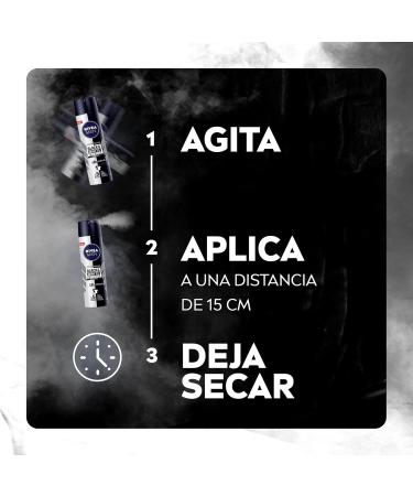 NIVEA MEN Desodorante Antimanchas Black & White Invisible 150ml - Protecci n Antitranspirante 48h Sin Olores Sin Manchas Sin Irritaci n - Env o Internacional - Buy Online on SooperMarket.com