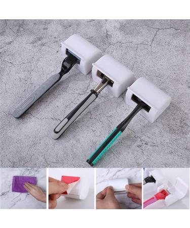 DKAOVH 2 Set Manual Shaver Bag & White Razor Holder - Travel Razor Case for Manual Razors & Trimmers | Perfect Protection - Buy Online on SooperMarket.com