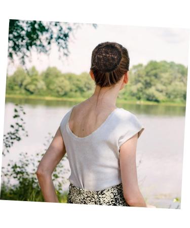 LALAFINA Black Bun Hair Net - Lightweight & Comfortable Dance Accessory for Women Dancers, Nurses, and Clerks - Buy Online on SooperMarket.com