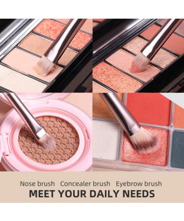 10 Champagne Gold Makeup Brushes Set | Professional Quality for Flawless Beauty - Buy Online on SooperMarket.com