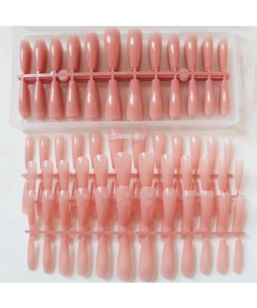 240pc Soft Gel Ballerina Coffin False Nails Set - Full Cover Colored Acrylic Nail Tips for Manicure Decor - Buy Online on SooperMarket.com