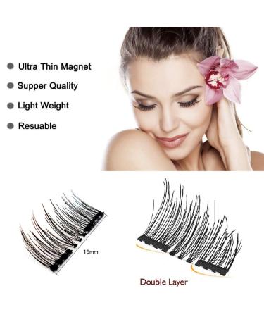 3D Reusable Magnetic Eyelashes - Lightweight, Natural Look, Easy to Wear - No Glue Needed! Includes Tweezers - 1 Count - Buy Online on SooperMarket.com