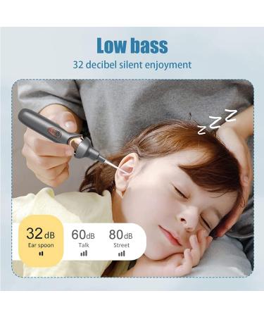 USB Rechargeable Earwax Remover with Replaceable Tips - Gentle Electric Ear Aspirator for Deep Cleaning - Suitable for Kids and Adults - Buy Online on SooperMarket.com