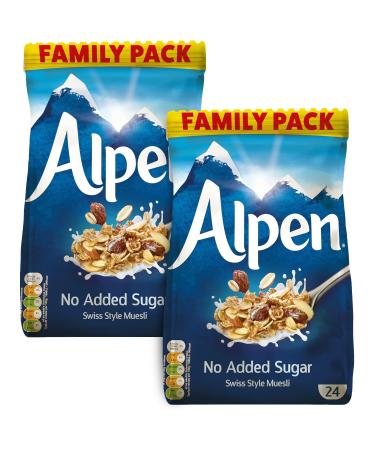Alpen | Original No Added Sugar Wholegrain Muesli | 1.1 kg | Pack of 2