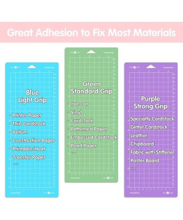 HTVRONT Standard Grip Cutting Mat for Cricut Joy - 3 Pack - 4.5x12 Quilting Mats for Cardstock and HTV Crafts - Green Cut Mats Replacement for Cricut - Adhesive Sticky Grip - Accessories Included - Buy Online on SooperMarket.com
