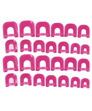 Sanwood 26pcs Plastic Nail Polish Template Clip and Edges + 1pcs Sticker Tool Set.