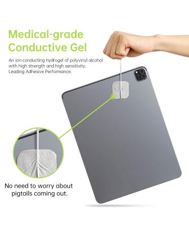 30-Pack TENS Unit Replacement Pads Set with Holder - Compatible with AUVON TENS 7000 EMS Machine - Reusable, Self-Adhesive Electrodes in Multiple Sizes (Latex-Free) - Buy Online on SooperMarket.com