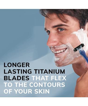 BIC Flex 3 Titanium Men's Disposable Razors - 8 Piece Kit for Face and Body Shaving - Buy Online on SooperMarket.com