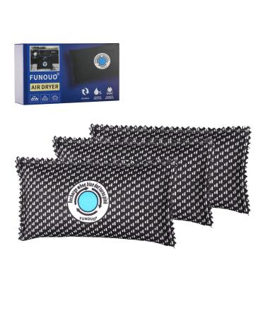 Funouo 200 g rechargeable drying 3 pieces rechargeable dry-dumpling dehumidifiers moisture absorber bags dehumidifiers for home cabinets weapon-proof and cars 3 Image color