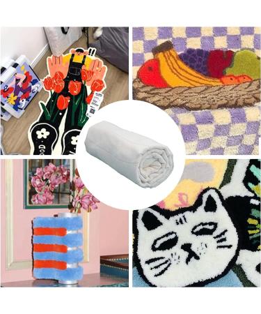 59x39.4inch Tufting Cloth Monk Fabric with Marked Lines - Punch Needle Tufting Gun White | Shop Now - Buy Online on SooperMarket.com