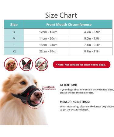 Adjustable Red Dog Muzzle - Safe & Breathable Mesh Velcro Fastener XL Size for Barking & Chewing Control - Buy Online on SooperMarket.com