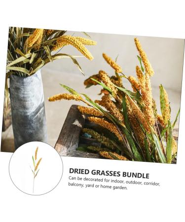 DECHOUS Simulated Ears of Corn Dry Flowers for Decoration Wheat Sheave Bundle Flower Fake Wheat Stalks Decoration for Home Decor for Home Artificial Plants Faux Plant Straw Manual Pu Golden 12X75CM - Buy Online on SooperMarket.com