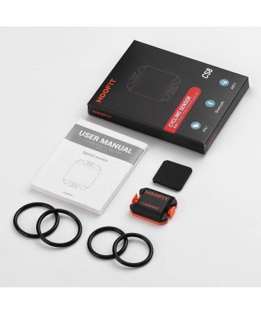 Moofit Cadence Sensor Bluetooth/ANT+ IP67 Waterproof for Cycling - Compatible with Wahoo, Zwift, TacX - Wireless RPM Spin Bike Sensor - Buy Online on SooperMarket.com