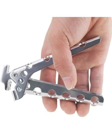 Cyberone Aluminum Pot Gripper for Outdoor Cooking | BBQ Pan Holder for Camping Picnic | Hot Dish Plate Lifter Clip Clamp - 4.9 Length | 1pc - Buy Online on SooperMarket.com