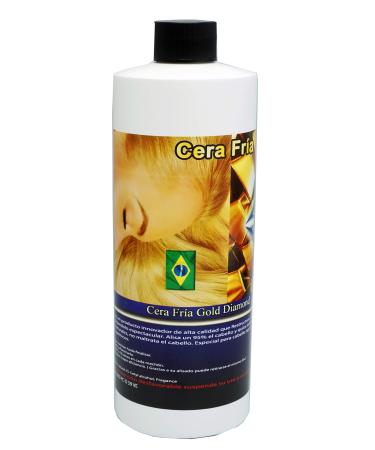 Cera Fria Gold Diamond Medio Litro Keratina Capilar Ultra Fuerte