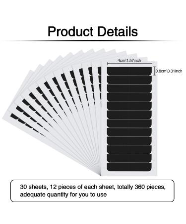 360 Double Sided Hair Extension Tape Tabs - Black Adhesive for Extensions & Wigs - Buy Online on SooperMarket.com