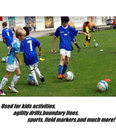 IROCH 50 Pack Soccer Cones Set with Holder & Bag - Training Field Marker Disc Cones for Football, Kids Sports - Colorful - Buy Online on SooperMarket.com