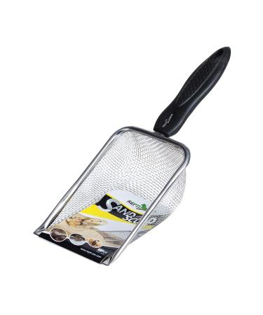 REPTI ZOO Reptile Sand Stainless Steel Fine Mesh Reptile Substrate Metal Sand Shovel Terrarium Substrate Durable Litter Cleaner Corner Scoop