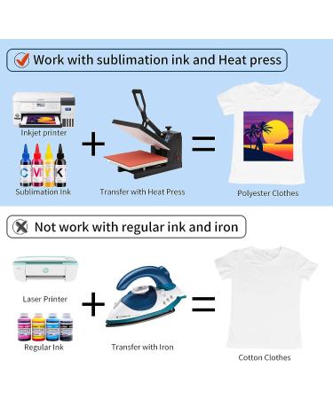 HTVRONT Sublimation Paper 8.5 x 11 Inch - 120 Sheets | Ideal for T-shirts, Tumblers, and Mugs - Buy Online on SooperMarket.com