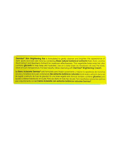 Dermisa Brightening Bar - 3 oz, Paraben and Sulfate Free | 1 Pack - Buy Online on SooperMarket.com