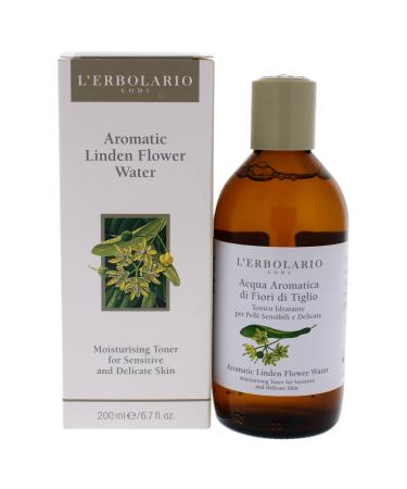 L'Erbolario Aromatic Linden Flower Water - Alcohol-Free Moisturizer For Sensitive And Delicate Skin - Gently Removes Impurities - Leaves Skin With A Pleasant Sensation Of Freshness - 6.7 Oz Toner