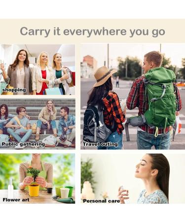 Symbah Small Spray Bottle 100ml Atomiser fine plastic Refillable Mist Empaty Spray Bottles for Traveling Make-up Skincare Cleaning Liquids 3 PCS with Funnel - Buy Online on SooperMarket.com