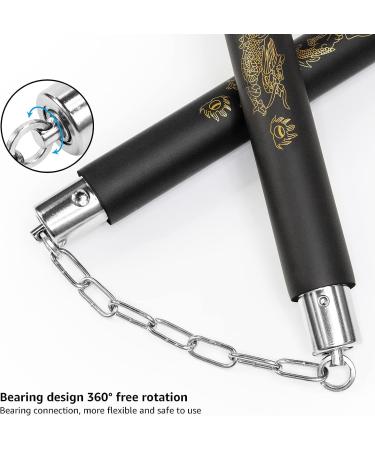 Zalani Safe Foam Rubber Training Nunchucks (2 Pack Black) - Ideal for Safe and Effective Martial Arts Practice - Buy Online on SooperMarket.com