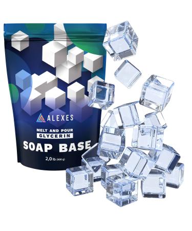 Glycerin Melt and Pour Soap Base - Soap Base for Soap Making Melt and Pour  Organic Clear Glycerin Soap Base - Soap Making Supplies - 2 lb Soap Melt and Pour Base