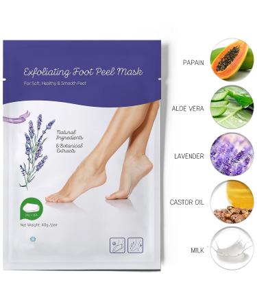 Foot Peel Mask for Exfoliating Calloused Heels - Deep Skin Treatment for Soft and Smooth Feet - Men and Women - Buy Online on SooperMarket.com