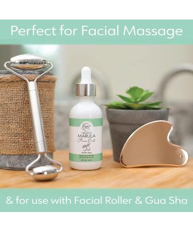 Organic Marula Oil for Face - Luxury Facial Oil for Women | Moisturizer for Skin, Hair & Nails - 2oz by Brookethorne Naturals - Buy Online on SooperMarket.com