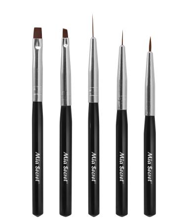 Mia Secret Professional Nail System 5 pcs Nail Art Brush Set (NB-5P)