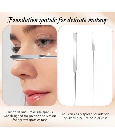 Thinp Foundation Spatula | Silicone & Stainless Steel Makeup Tool for Precision Application - Perfect for Small Areas - Buy Online on SooperMarket.com