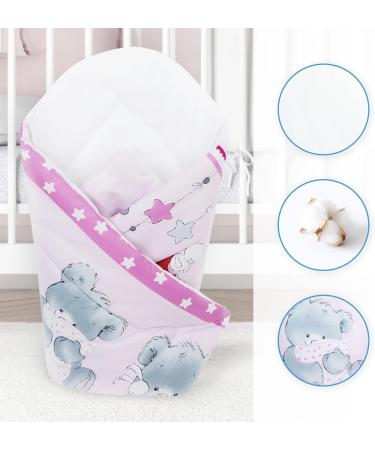 Baby Swaddle Wrap Blanket/Newborn Cotton Swaddling Sleeping Bag 0 to 3 Months (Mika Pink) 22 - Buy Online on SooperMarket.com