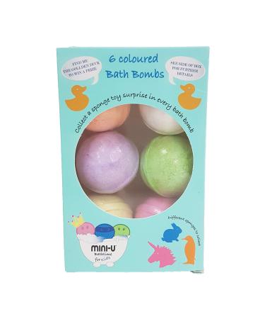 Mini U Bath Bomb Pack of 6 300 g Blue