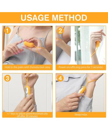 USB Sleep Aid Device for Anxiety & Insomnia Relief - Microcurrent Sleep Instrument in Yellow - Buy Online on SooperMarket.com