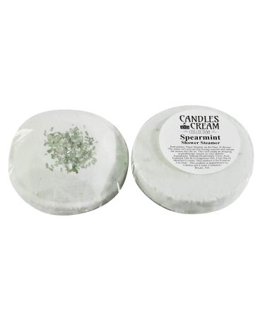Candles and Cream Spearmint Shower Steamer Set - Aromatherapy for Stress Relief, Restore & Soothe Body (2-Pack) - Buy Online on SooperMarket.com