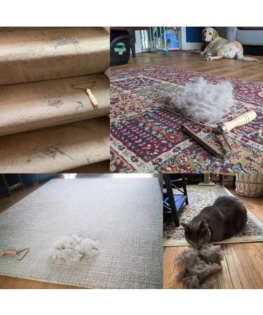 Pet Hair Remover Upunroot Pro - Fabric Shaver & Lint Cleaner for Rugs, Couch, & Pet Towers - Pink & Wood - Buy Online on SooperMarket.com