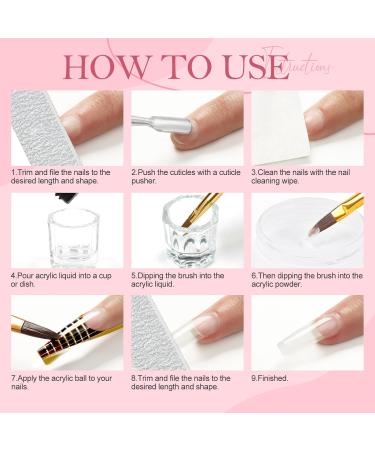 COSCELIA Acrylic Powder for Nails - Nude 120g | 3D Nail Extensions No Lamp Needed - Premium Quality Acrylic Nail Supplies - Buy Online on SooperMarket.com