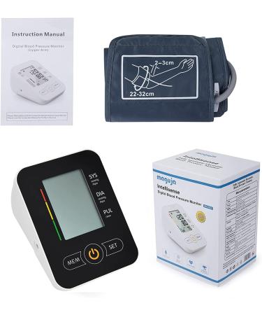 Maguja Automatic Arm Blood Pressure Monitor - Wide Range Band, Large Cuff, LCD Display - Home Use Black - Buy Online on SooperMarket.com