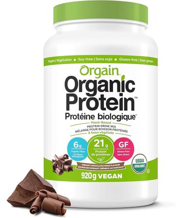 Orgain Organic Plant Based Canadian Protein Powder Creamy Chocolate Fudge - Vegan Lactose Free & Protein & Greens Vanilla Bean 2.0 Ib - Buy Online on SooperMarket.com