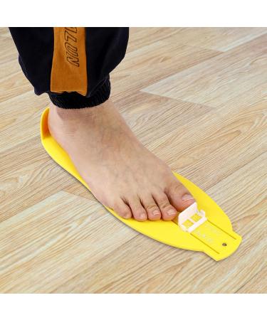 Healifty Shoe Sizer Measuring Device for Adults and Kids - Yellow Foot Measurement Gauge - Buy Online on SooperMarket.com