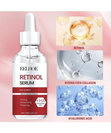 Retinol Serum For Face - Retinol Face Serum For Anti Wrinkle Dark Spot Serum For Brightening And Rejuvenating Skin - Hyaluronic Acid Serum With Retinol & Hydrolyzed Collagen - Buy Online on SooperMarket.com