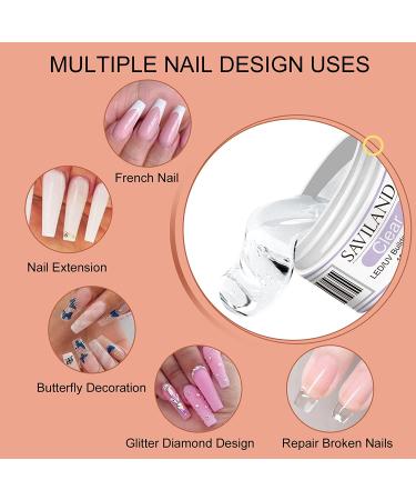 Saviland Builder Nail Gels Kit - Nail Extension Gel Set with 4 Colors for Strengthening and DIY Nail Art at Home - Buy Online on SooperMarket.com