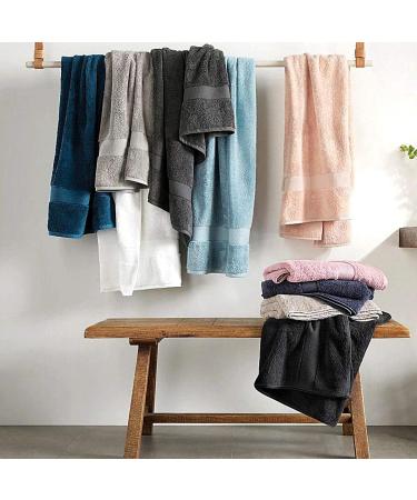 Lavish Touch Hand Towels - Luxury Spa Quality 100% Cotton 600 GSM Pack of 6 | Soft, Highly Absorbent Midnight Hand Towels for Bathroom, Kitchen, Hotel, Gym - Buy Online on SooperMarket.com