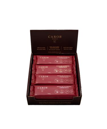 Carob Snack | Gluten-free Sugar-free and Vegan | Pack of 20 Units (20 x 36g)